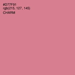 #D77F91 - Charm Color Image