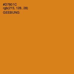 #D7801C - Geebung Color Image