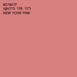 #D7807F - New York Pink Color Image