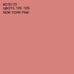 #D7817D - New York Pink Color Image