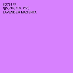 #D781FF - Lavender Magenta Color Image