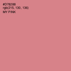 #D78288 - My Pink Color Image