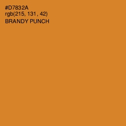 #D7832A - Brandy Punch Color Image