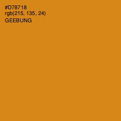 #D78718 - Geebung Color Image