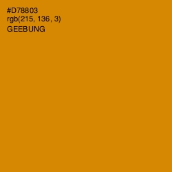 #D78803 - Geebung Color Image