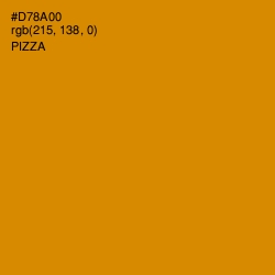 #D78A00 - Pizza Color Image