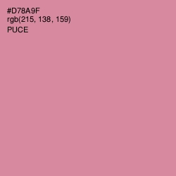 #D78A9F - Puce Color Image