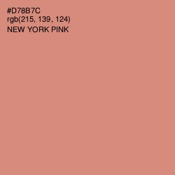 #D78B7C - New York Pink Color Image