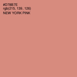 #D78B7E - New York Pink Color Image