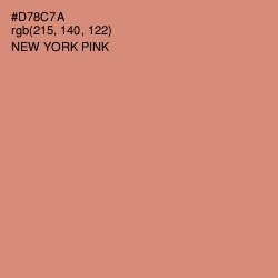 #D78C7A - New York Pink Color Image