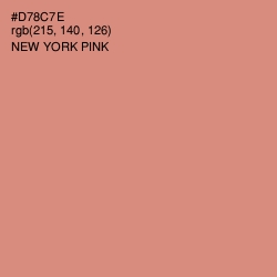 #D78C7E - New York Pink Color Image