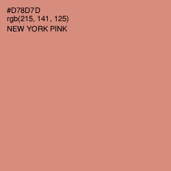 #D78D7D - New York Pink Color Image