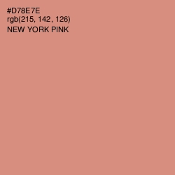 #D78E7E - New York Pink Color Image