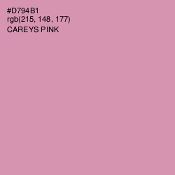 #D794B1 - Careys Pink Color Image