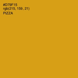 #D79F15 - Pizza Color Image