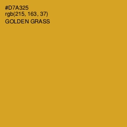 #D7A325 - Golden Grass Color Image