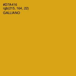 #D7A416 - Galliano Color Image