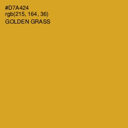 #D7A424 - Golden Grass Color Image