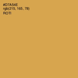 #D7A54E - Roti Color Image