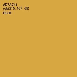 #D7A741 - Roti Color Image