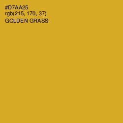 #D7AA25 - Golden Grass Color Image