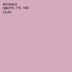 #D7AAC0 - Lilac Color Image