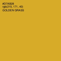 #D7AB28 - Golden Grass Color Image