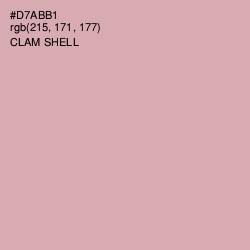 #D7ABB1 - Clam Shell Color Image