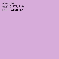 #D7ACDB - Light Wisteria Color Image