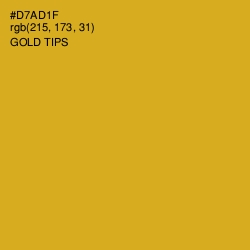 #D7AD1F - Gold Tips Color Image