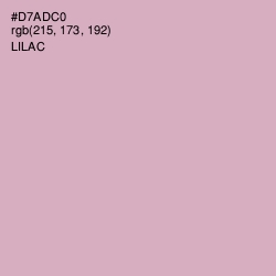 #D7ADC0 - Lilac Color Image
