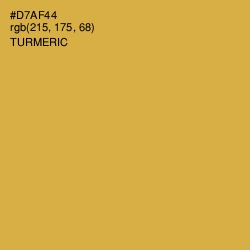#D7AF44 - Turmeric Color Image