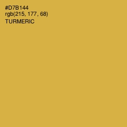 #D7B144 - Turmeric Color Image
