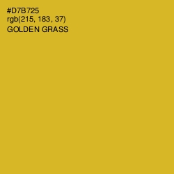 #D7B725 - Golden Grass Color Image