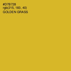 #D7B728 - Golden Grass Color Image