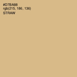 #D7BA88 - Straw Color Image