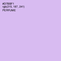 #D7BBF1 - Perfume Color Image