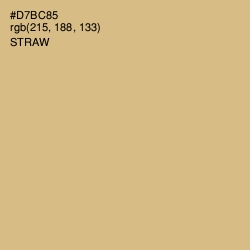 #D7BC85 - Straw Color Image