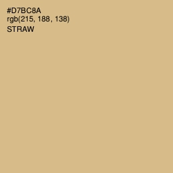 #D7BC8A - Straw Color Image