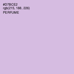 #D7BCE2 - Perfume Color Image