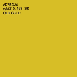 #D7BD26 - Old Gold Color Image