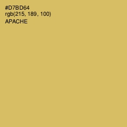 #D7BD64 - Apache Color Image