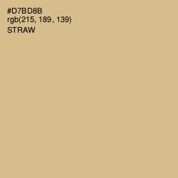 #D7BD8B - Straw Color Image