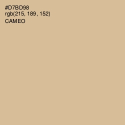 #D7BD98 - Cameo Color Image