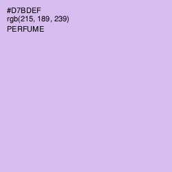 #D7BDEF - Perfume Color Image