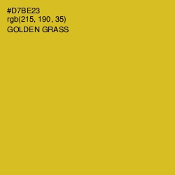 #D7BE23 - Golden Grass Color Image