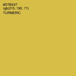 #D7BE47 - Turmeric Color Image