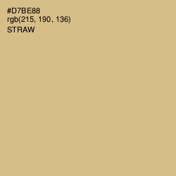 #D7BE88 - Straw Color Image