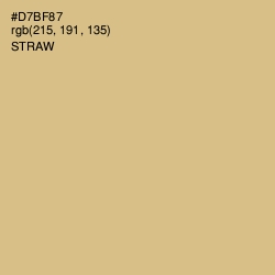 #D7BF87 - Straw Color Image