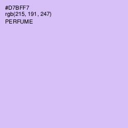 #D7BFF7 - Perfume Color Image